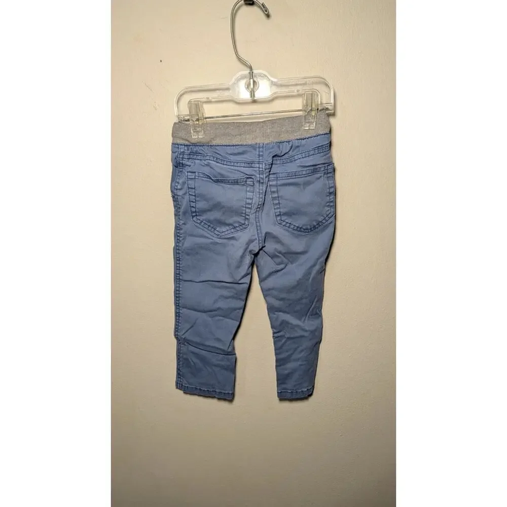 Old Navy White & Green Thermal + Cat & Jack Blue Skinny Chinos Boys Size 2T
